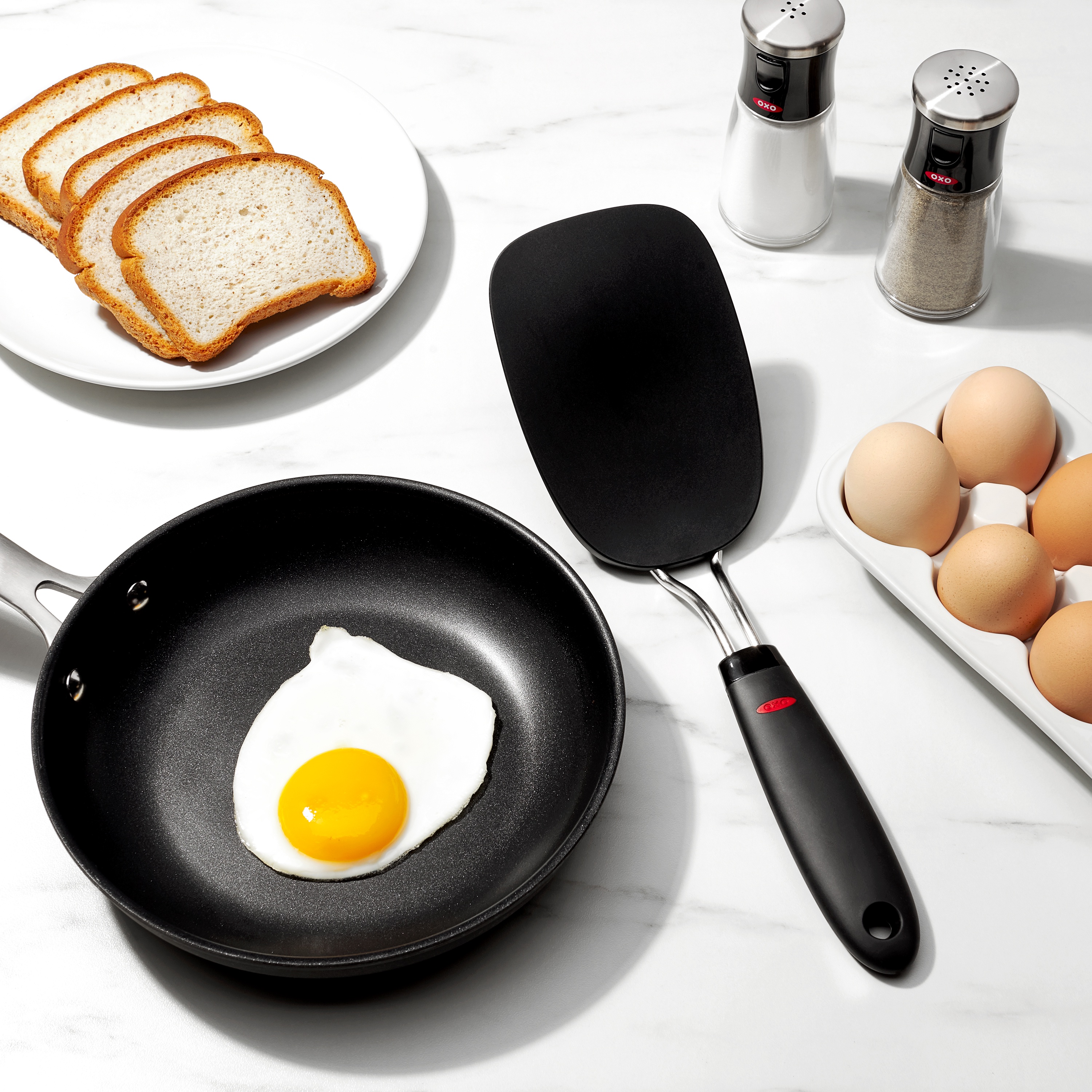 OXO SoftWorks Large Black Nylon Flexible Turner Spatula