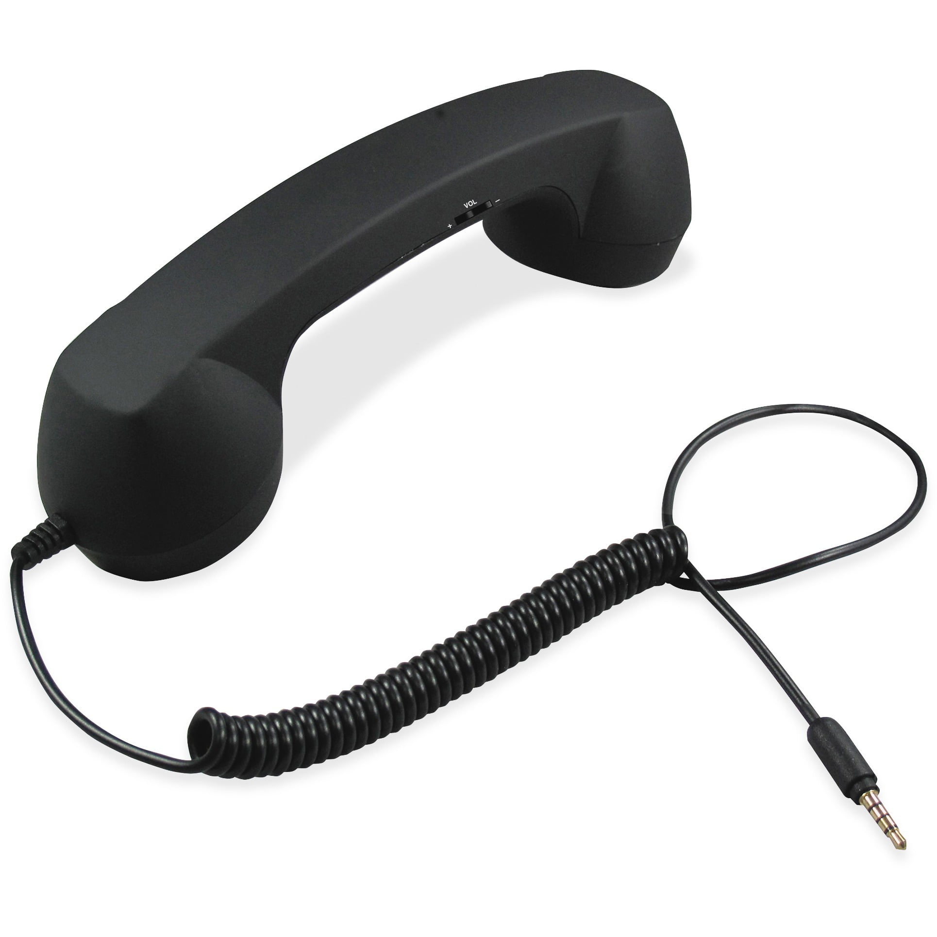 Softalk Retro Corded Handset, Black