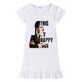 thumbnail image 1 of Wednesday Addams Robe Fille Wednesday Addams Pyjama Manches Courtes en Soie Glacée Chemise de Nuit-fanceye, 1 of 4