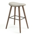 thumbnail image 5 of Set of 2 Belita Black Faux Leather Bar Stool with Black Metal Legs, 5 of 8