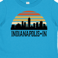 thumbnail image 4 of Inktastic Indianapolis Indiana Skyline Retro Boys or Girls Toddler T-Shirt, 4 of 5