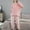 Pink, variant on Couples Matching Pajamas Sets Velvet PJs Set for Men and Women Velour Long Sleeve Sleepwear