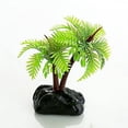 thumbnail image 5 of Walbest lastic Palm Tree Plant Underwater Aquarium Ornament, 5.12-Inch, 5 of 7