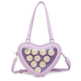 thumbnail image 3 of Bolsos de hombro japoneses kawaii para mujer, bolso transparente de cuero PU, bolso de mano JK, bolso de mano, estilo preppy, bolso cruzado lindo de moda, 3 of 5