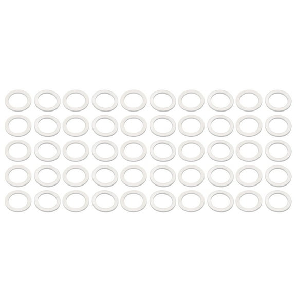 Unique Bargains 14mmx20mmx1.2mm Motorcycle Hardware Drain Plug Crush Aluminum Washer Seal 50Pcs