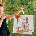 thumbnail image 3 of SKYSONIC 2 Pack Summer Fall Tree Bike Hand Towels, 28.3"x 14.4" Ultra Soft and Absorbent Maple Bicycle Decorative Fingertip Towels for Home, Bathroom, Kitchen, 3 of 5