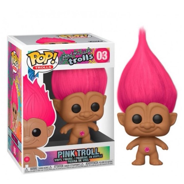 Funko POP-figuras de acción de trol, juguetes de vinilo de trol arcoíris 01, trol verde azulado 02, trol amarillo, verde, rosa 03, trol naranja 04