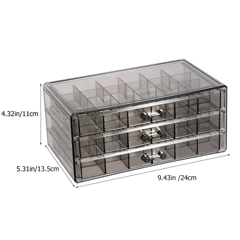 Earring Storage Box Acrylic Jewelry Storage Holder Ring Clear