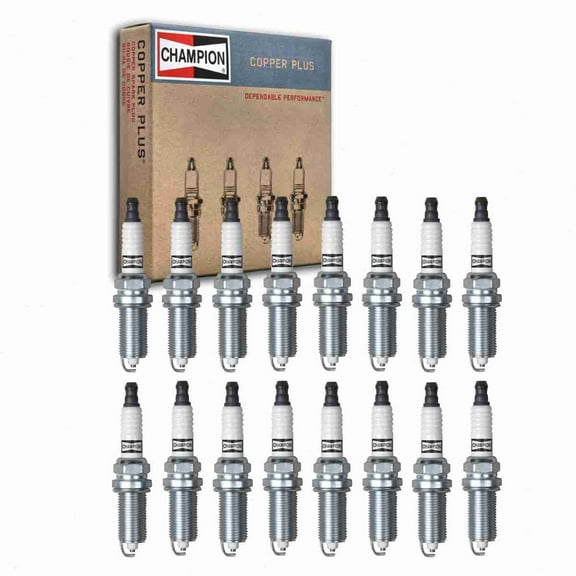 16 pc Champion Copper Plus Spark Plugs compatible with Ram 3500 5.7L 6.4L V8 2011-2019