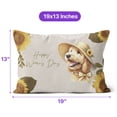 thumbnail image 4 of Happy Women's Day Goldendoodle Sunflower Vintage Proud Mom Pillow Cushion Double Sided Doodle Dog Lover Gifts Idea Throw Pillow - 02030, 4 of 4