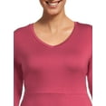 thumbnail image 4 of Terra & Sky Women's Plus Size Long Sleeve Swing Dress, Sizes 0X-5X, 4 of 5