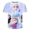 thumbnail image 1 of Camisetas de Frozen 2 para niñas, camisetas de dibujos animados para niñas, camisetas, ropa para niños, ropa para niños, camisetas gráficas de Elsa Anna, disfraces 6T Gao Jinjia LED, 1 of 2