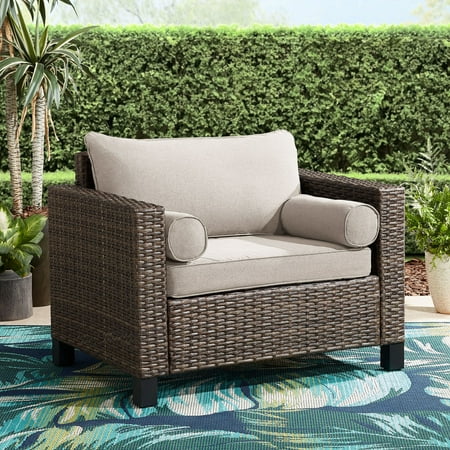 Better Homes & Gardens Brookbury Outdoor Cuddle Chair-in Polyester Beige