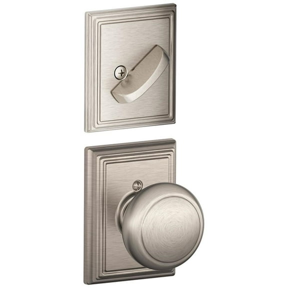 Schlage F94-And-Add Andover One-Sided Dummy Interior Pack - Nickel
