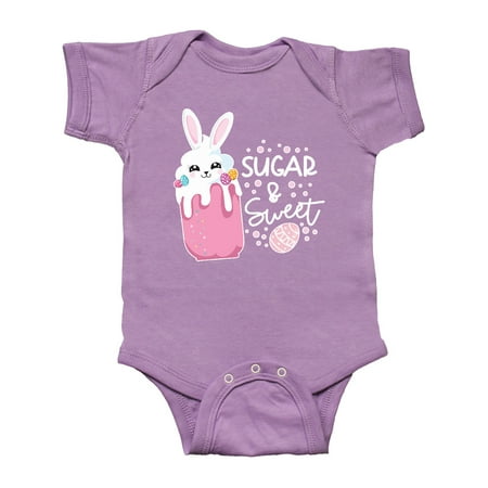 

Inktastic Easter Sugar and Sweet with Bunny in Milkshake Gift Baby Boy or Baby Girl Bodysuit