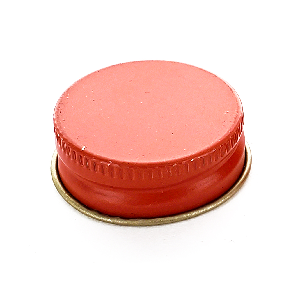 Red 28mm Metal Screw Cap - 144 CT