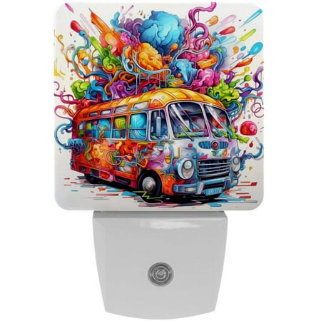 

Graffiti LED Square Night Lights - Energy Efficient and Stylish Bedroom Lighting Solution