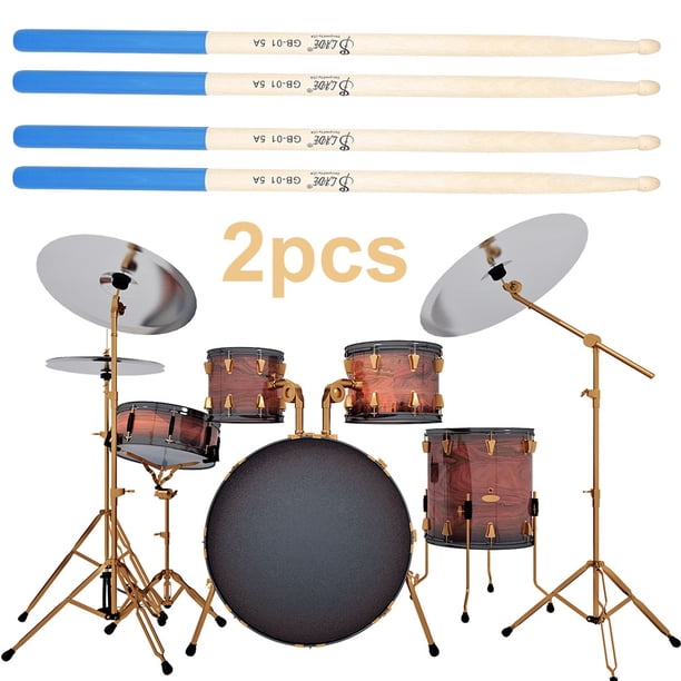 1 Par Mazos Tambor 5A Baquetas Arce Piezas Instrumentos Musicales () Azul