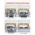 thumbnail image 2 of Over the Stove Spice Rack, Compatible with Multiple Stovetop Types, 6 Hooks, Supports 22 lbs, Varnish-Coated Surface, Space-Saving Kitchen Organizer, 2 of 12