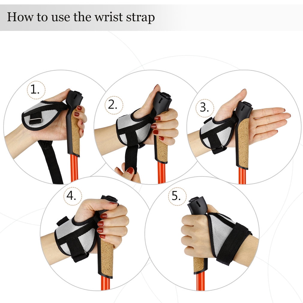 Outdoor Ultralight Carbon Fiber Retractable Lock Climbing/ Walking