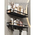 thumbnail image 2 of Estantes de aluminio para baño de 50CM/60CM, soporte de almacenamiento para maquillaje y champú, organizador de cocina, estante montado en la pared, acceso, 2 of 5