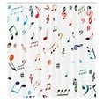 thumbnail image 3 of Ambesonne Colorful Shower Curtain, Musical Notes and Symbols, 69"Wx84"L, White Multicolor, 3 of 5