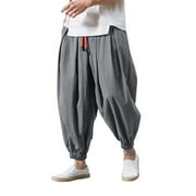 2025 Loose Casual Wide Cargo Jeans Pants Men's Elasticated Pants Warm Comfortable Leg Color Solid Men's 6 Memory Foam Pants