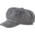 thumbnail image 3 of CoCopeaunts Womens Beret Vintage Striped Octagonal Newsboy Cap Ladies Retro Artist Painter Beret Hat Autumn Winter Hat, 3 of 7