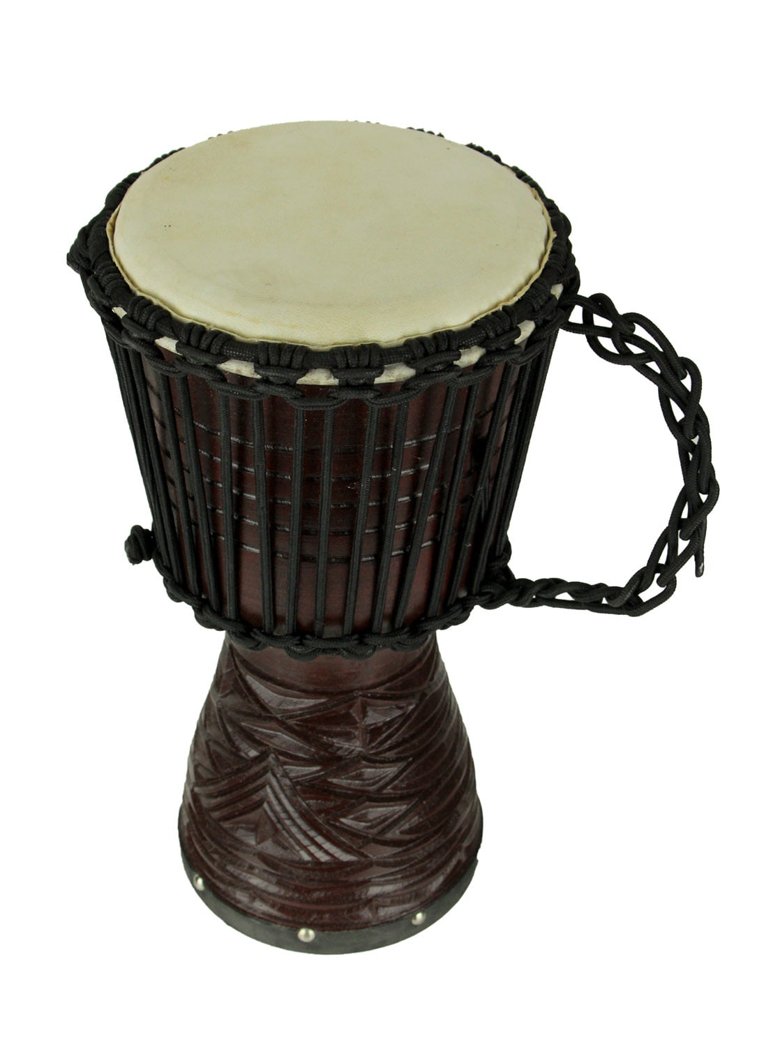 Adinkra Symbols Carving Hand-carved Djembe Drum From Africa 11x22 Classical Heartwood Djembe 