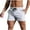 White, variant on JIUKE Men Running Shorts Elastic Waist Drawstring Workout Summer Quick Dry Athletic Sweat Shorts