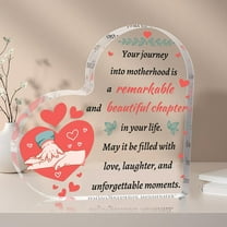 Gift for Pregnant Friend, Mom to Be Gift, Pregnancy Gifts for Pregnant Women, Expecting Mom Gifts for New Moms, Mama to Be Gifts, Heart Acrylic Plaque Sign