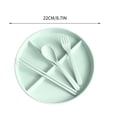 thumbnail image 3 of HLONK Divided Dinner Plates Set with Tableware 3 Compartment Unbreakable Portion Control Dinner Diet Plates Reusable Lightweight Divided Dish Set Stackable Divider Plates Microwave Safe, 3 of 5