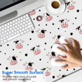 thumbnail image 2 of Long Mouse Pads for Desk,White Cow Black Dot Pattern Desk Mats on Top Of Desks, Desk Mouse Pad Extra Large with 3mm Non-Slip Base and Stitched Edge for Gaming,Office,Work,Home 47.3"x23.6", 2 of 6