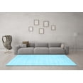 thumbnail image 3 of Ahgly Company Indoor Round Abstract Light Blue Contemporary Area Rugs, 6' Round, 3 of 4