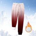 thumbnail image 2 of ZHOUCHANKIDS Warm Sweatpants Womens Sherpa Lined Winter Active Running Jogger Pants Red M, 2 of 4