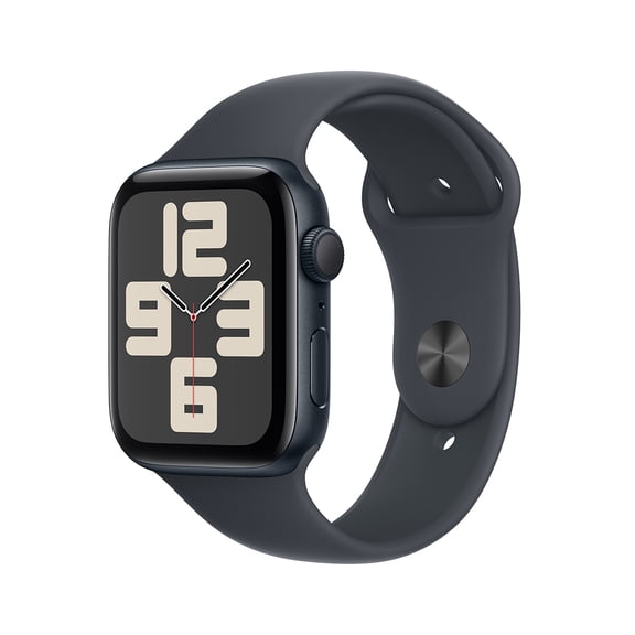 Pre-Owned Apple Watch SE 2nd GEN (2024) 44mm GPS Aluminum Case - Midnight Sport Band M/L - Midnight