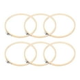 thumbnail image 2 of 12 Pcs DIY Embroidery Frame Hoops Ring Cross Stitch Accessories Cross-Stitch Wooden Bamboo Circle, 2 of 6