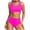 Hot Pink bathing suits for women, variant on Wycnly Womens Swimsuits Bikini Swimsuits for Women Bikini Swimsuits Bikini Set Summer with Padded Ladies Solid High Waist Tank Swimsuit Women's Swimsuits