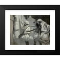 thumbnail image 2 of Brandywine School Artist 14x12 Black Modern Framed Museum Art Print Titled - Attack on the Stockade (1905), 2 of 5