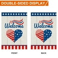 thumbnail image 3 of 4th of July Garden Flag Patriotic Garden Flag Love Heart Double Sided Garden Flag Memorial Day Independence Day Yard Flag, 3 of 5