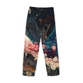 thumbnail image 6 of Balery Abstract Peacock Painting print Men's Pajama Pants,Ultra Lightweight Pjs,Lounge Pant-X-Large, 6 of 9