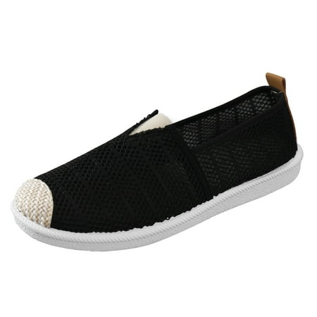 

simu Summer Beach Sandals Fashion Ladies Women Shallow Mouth Simple Single Shoes Casual Shoes Work Shoes Canvas Ethnic Style Slip On Shoes Comfortable for Women
