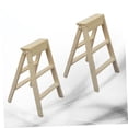 thumbnail image 3 of FUTUREORYY Mini Foldable Ladder for Kids Playing Made from Durable Plastic Beige Color Fits 1:12 Mini House Garden Scene, 3 of 8