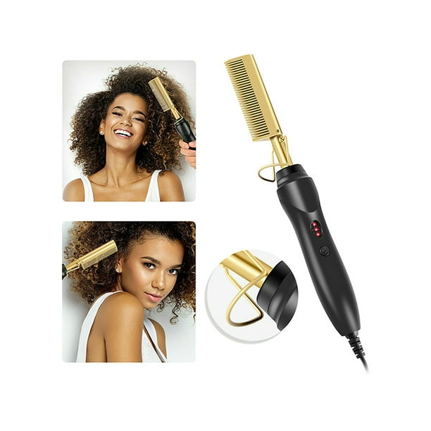 Electric Beard Hair Straightener Brush Comb Flat Curling Iron Hot Comb Tools Electric Beard Hair Straightener Brush Comb Flat Curling Iron Hot Comb Tools
