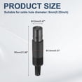 thumbnail image 2 of 8 Pcs S-Video DIN Mini Female Socket 8 Pin Signal Transmission Mini Din Plug Mini Din Connector(PS/2 Plug), 2 of 7