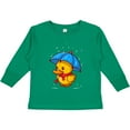 thumbnail image 3 of Inktastic Rainy Ducky Boys or Girls Long Sleeve Toddler T-Shirt, 3 of 5