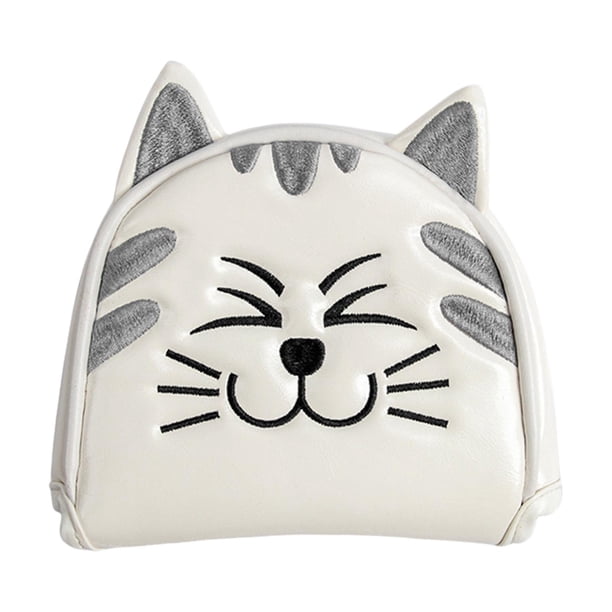 Fundas para Cabezas de Golf Zulema Accesorios de Cuero PU Semicírculo Blanco