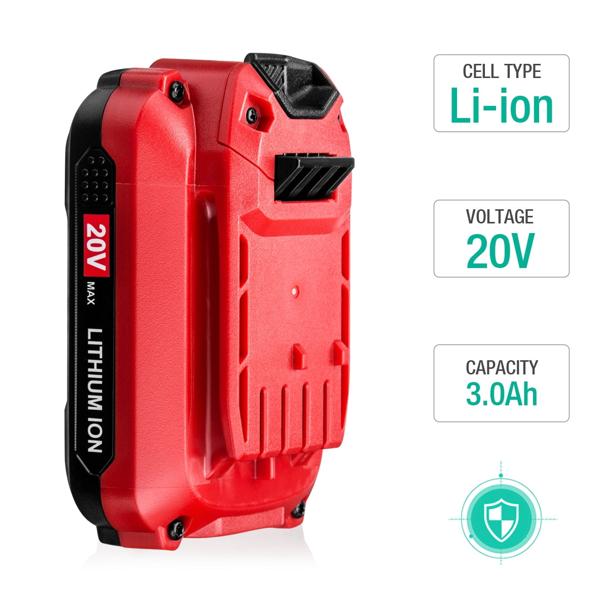2 Pack 3.0Ah 20V MAX Li-Ion Battery for Craftsman V20 Cordless Power Tool CMCB202