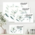 thumbnail image 4 of Designart ' Tropical Jungle Leaves On White ' Bohemian & Eclectic Canvas Wall Art Print, 4 of 4