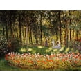 thumbnail image 2 of Monet, Claude 18x15 Gold Ornate Wood Framed with Double Matting Museum Art Print Titled - Wooded Scene, 2 of 4